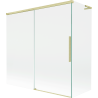 Mexen Rox L parawan nawannowy 2-skrzydłowy rozsuwany 160 + 75 x 150 cm, transparent, złoty szczotkowany - 8C9L-160-075-55-00