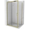 Mexen Apia Schiebeduschkabine 90 x 80 cm, transparent, gold - 840-090-080-50-00