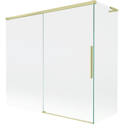 Mexen Rox L klizni ekran za kadu 2-dijelni klizni 170 + 80 x 150 cm, proziran, zlatno brušeni - 8C9L-170-080-55-00