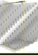 Mexen Apia cabina doccia scorrevole 90 x 90 cm, trasparente, oro - 840-090-090-50-00