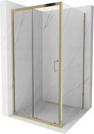 Mexen Apia klizna tuš kabina 90 x 90 cm, prozirna, zlatna - 840-090-090-50-00