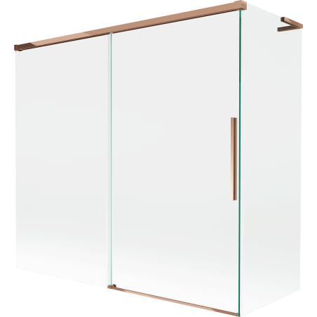 Mexen Rox L vanniseinapaneel, 2-osalised liuguksed 170 + 70 x 150 cm, läbipaistev, roosa kuld - 8C9L-170-070-60-00