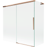 Mexen Rox L parawan nawannowy 2-skrzydłowy rozsuwany 160 + 80 x 150 cm, transparent, różowe złoto - 8C9L-160-080-60-00