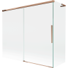 Mexen Rox L bath screen 2-wing sliding 180 + 80 x 150 cm, transparent, rose gold - 8C9L-180-080-60-00