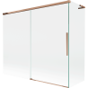 Mexen Rox L parawan nawannowy 2-skrzydłowy rozsuwany 180 + 80 x 150 cm, transparent, różowe złoto - 8C9L-180-080-60-00