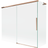 Mexen Rox L vannisein, 2-osaline, liikuv 180 + 90 x 150 cm, läbipaistev, roosa kuld - 8C9L-180-090-60-00