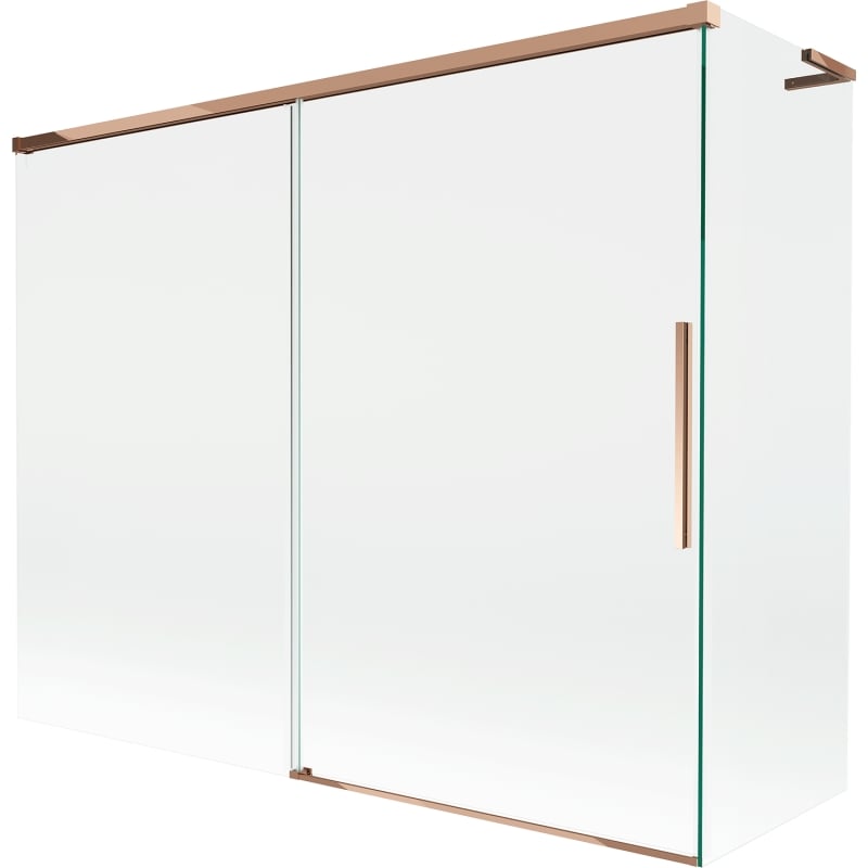 Mexen Rox L vanniparavan kahele poole avatud, 190 + 90 x 150 cm, läbipaistev, roosa kuld - 8C9L-190-090-60-00