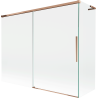 Mexen Rox L vanniparavan kahele poole avatud, 190 + 90 x 150 cm, läbipaistev, roosa kuld - 8C9L-190-090-60-00