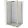 Mexen Apia kabina prysznicowa rozsuwana 100 x 90 cm, transparent, złota - 840-100-090-50-00