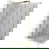 Mexen Apia skjutduschkabin 100 x 100 cm, transparent, guld - 840-100-100-50-00