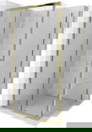 Mexen Apia skjutduschkabin 100 x 100 cm, transparent, guld - 840-100-100-50-00