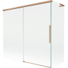 Mexen Rox L Duschabtrennung 2-flügelig verschiebbar 170 + 80 x 150 cm, transparent, gebürstetes Kupfer - 8C9L-170-080-65-00