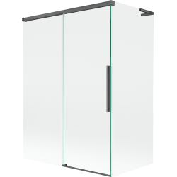 Mexen Rox L klizni paravan za tuš s 2 krila, klizni 120 + 70 x 150 cm, proziran, brušeni sivi - 8C9L-120-070-66-00