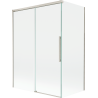 Mexen Rox klizni paravan za kadu s 2 krila, širine 120 + 70 x 150 cm, proziran, brušeni nikal - 8C9-120-070-97-00