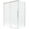 Mexen Rox parawan nawannowy 2-skrzydłowy rozsuwany 120 + 70 x 150 cm, transparent, nikiel szczotkowany - 8C9-120-070-97-00