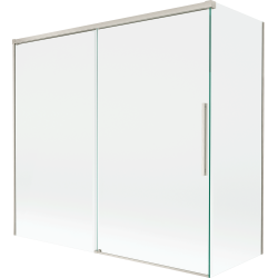 Mexen Rox duši ekraani 2 tiivaga lükand 170 + 70 x 150 cm, läbipaistev, poleeritud nikkel - 8C9-170-070-97-00