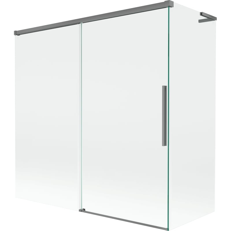 Mexen Rox L Shower Screen 2-Panel Sliding 160 + 75 x 150 cm, transparent, gun metal - 8C9L-160-075-95-00