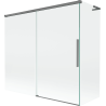 Mexen Rox L parawan nawannowy 2-skrzydłowy rozsuwany 170 + 80 x 150 cm, transparent, gun metal - 8C9L-170-080-95-00