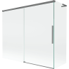 Mexen Rox L parawan nawannowy 2-skrzydłowy rozsuwany 180 + 80 x 150 cm, transparent, gun metal - 8C9L-180-080-95-00