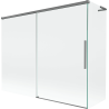 Mexen Rox L badscherm 2-delig schuifbaar 190 + 90 x 150 cm, transparant, gun metal - 8C9L-190-090-95-00
