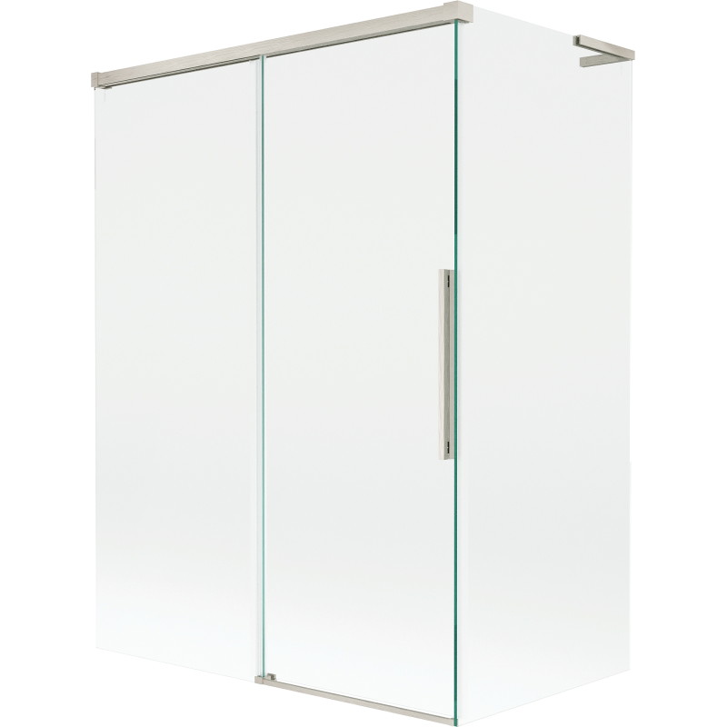 Mexen Rox L divkārtais slīdošais vannas ekrāns 120 + 70 x 150 cm, caurspīdīgs, matēts niķelis - 8C9L-120-070-97-00