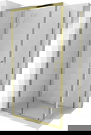 Mexen Apia Duschkabine, Schiebetür 120 x 90 cm, transparent, gold - 840-120-090-50-00