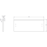 Mexen Rivel Badezimmerschrank 50 cm mit Waschbecken Otis, 2 Schubladen, geriffelt, schwarz matt - 91A20-05047-2-BFF71-W18M71