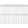 Mexen Rivel 70 cm Badezimmerunterschrank mit Waschbecken Otis, 2 Schubladen, geriffelt, weiß matt - 91A20-07047-2-BFF01-W18M01