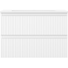 Mexen Rivel badkamerkast 70 cm met wastafel Otis, 2 laden, geribbeld, wit mat - 91A20-07047-2-BFF01-W18M01