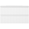 Mexen Rivel Badezimmerschrank 80 cm mit Waschbecken Otis, 2 Schubladen, gerillt, weiß matt - 91A20-08047-2-BFF01-W18M01