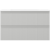 Mexen Rivel badkamerkastje 80 cm met wastafel Otis, 2 laden, gegroefd, grijs mat/wit mat - 91A20-08047-2-BFF62-W18M01