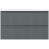 Mexen Rivel vannitoakapp 80 cm valamu Otis, 2 sahtliga, sooneline, grafiit matt/valge matt - 91A20-08047-2-BFF66-W18M0