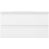 Mexen Rivel Badezimmer-Unterschrank 90 cm mit Waschbecken Otis, 2 Schubladen, geriffelt, weiß matt - 91A20-09047-2-BFF01-W18M01