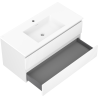 Mexen Rivel armario de baño 100 cm con lavabo Otis, 2 cajones, acanalado, blanco mate - 91A20-10047-2-BFF01-W18M01