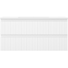 Mexen Rivel 100 cm Badezimmerschrank mit Otis-Waschbecken, 2 Schubladen, geriffelt, weiß matt - 91A20-10047-2-BFF01-W18M01