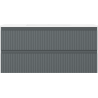Mexen Rivel badkamerkast 100 cm met wastafel Otis, 2 laden, gegroefd, grafiet mat/wit mat - 91A20-10047-2-BFF66-W18M0