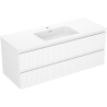 Mexen Rivel 120 cm vannitoa kapp kraanikausiga Otis, 2 sahtlit, sooniline, valge matt - 91A20-12047-2-BFF01-W18M01