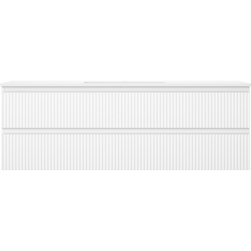 Mexen Rivel vannitoakapp 140 cm Otis valamu, 2 sahtlit, sooniline, valge matt - 91A20-14047-2-BFF01-W18M01