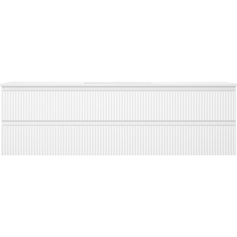 Mexen Rivel vannitoakapp 160 cm valamu Otis, 2 sahtlit, sooniline, valge matt - 91A20-16047-2-BFF01-W18M01