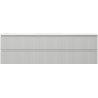 Mexen Rivel badkamerkast 160 cm met wastafel Otis, 2 lades, gegroefd, grijs mat/wit mat - 91A20-16047-2-BFF62-W18M0