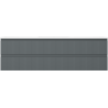 Mexen Rivel badkamerkast 160 cm met Otis wastafel, 2 lades, geribbeld, grafiet mat/wit mat - 91A20-16047-2-BFF66-W18M