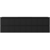 Mexen Rivel badkamerkast 160 cm met wastafel Otis, 2 laden, geribbelde, zwarte mat - 91A20-16047-2-BFF71-W18M71