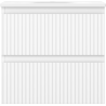 Mexen Rivel badkamerkast 50 cm met wastafel Vela, 2 laden, gegroefd, wit mat - 91A20-05047-2-BFF01-W23M01
