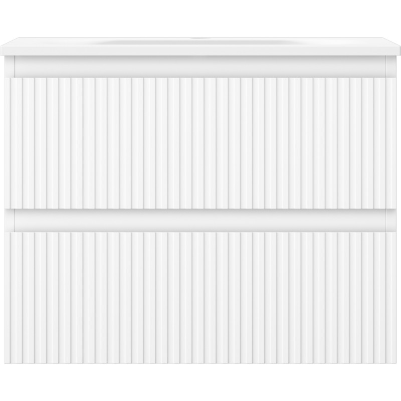 Mexen Rivel vannitoakapp 60 cm kraanikausiga Vela, 2 sahtlit, soonikkoes, valge matt - 91A20-06047-2-BFF01-W23M01