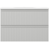 Mexen Rivel badkamerkast 70 cm met wastafel Vela, 2 laden, geribbeld, grijs mat/wit mat - 91A20-07047-2-BFF62-W23M01