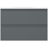 Mexen Rivel badkamerkast 70 cm met wastafel Vela, 2 lades, geribd, grafiet mat/wit mat - 91A20-07047-2-BFF66-W23M0