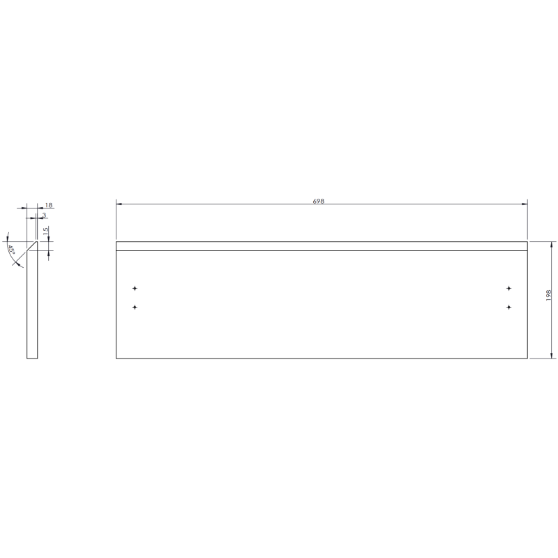 Mexen Rivel badkamerkast 70 cm met wastafel Vela, 2 lades, geribd, grafiet mat/wit mat - 91A20-07047-2-BFF66-W23M0