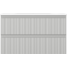 Mexen Rivel badkamerkast 80 cm met wastafel Vela, 2 lades, gegroefd, grijs mat/wit mat - 91A20-08047-2-BFF62-W23M01