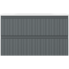 Mexen Rivel badkamerkast 80 cm met wastafel Vela, 2 laden, gegroefd, grafiet mat/wit mat - 91A20-08047-2-BFF66-W23M0
