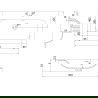 Mexen Rivel badkamerkast 80 cm met wastafel Vela, 2 laden, gegroefd, grafiet mat/wit mat - 91A20-08047-2-BFF66-W23M0